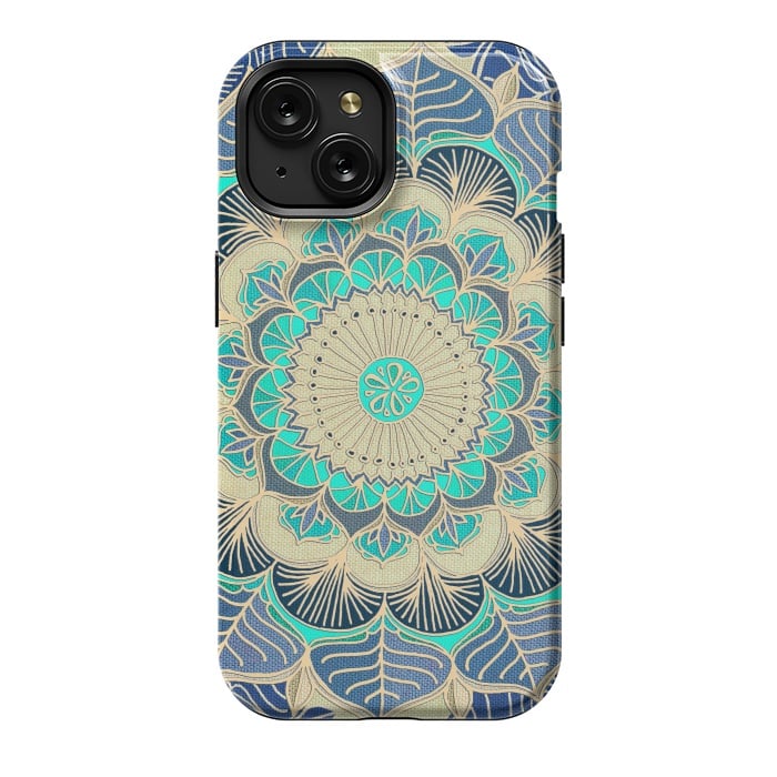 iPhone 15 StrongFit Midnight Bloom by Micklyn Le Feuvre