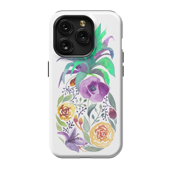 iPhone 15 Pro StrongFit Pretty Pineapple by gingerlique