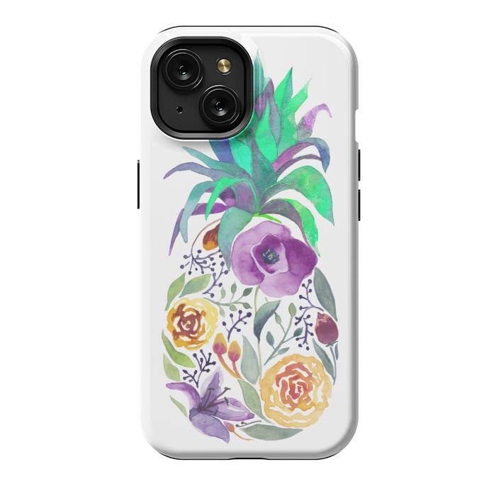 iPhone 15 StrongFit Pretty Pineapple by gingerlique