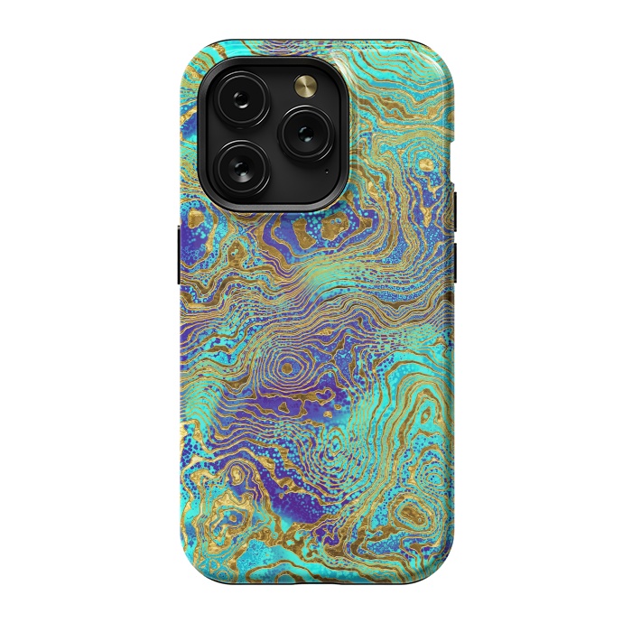 iPhone 15 Pro StrongFit Abstract Marble II by Art Design Works
