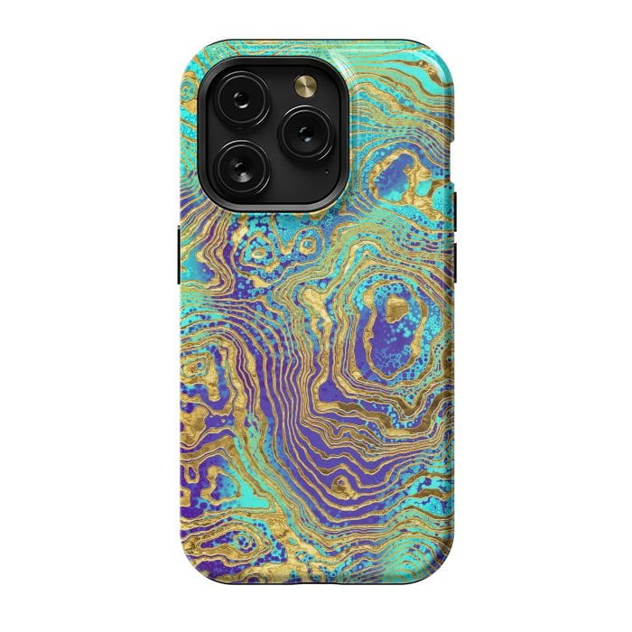 iPhone 15 Pro StrongFit Abstract Marble IV by Art Design Works