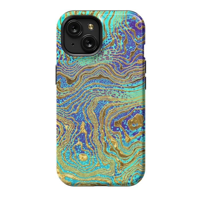 iPhone 15 StrongFit Abstract Marble III by Art Design Works