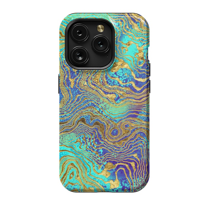 iPhone 15 Pro StrongFit Abstract Marble V by Art Design Works