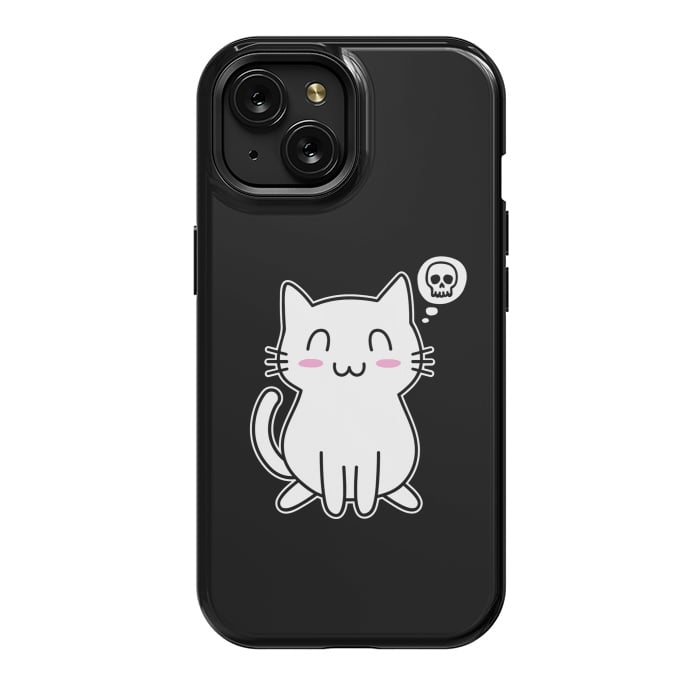 iPhone 15 StrongFit My Lovely Kitty by Mitxel Gonzalez