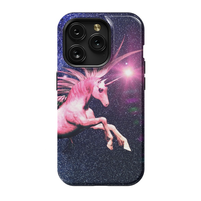iPhone 15 Pro StrongFit Unicorn Blast by Gringoface Designs