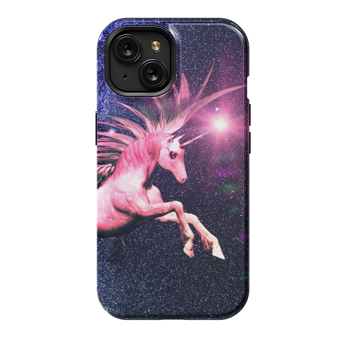 iPhone 15 StrongFit Unicorn Blast by Gringoface Designs