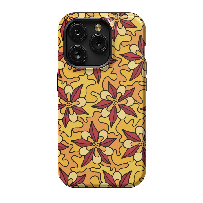 iPhone 15 Pro StrongFit Aquilegia Pattern by Majoih