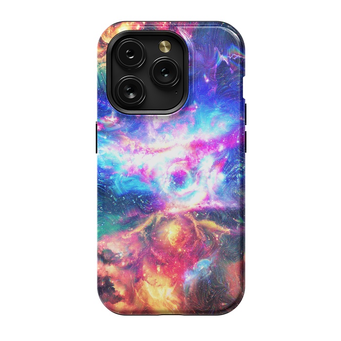 iPhone 15 Pro StrongFit Colorful Galaxy by Art Design Works