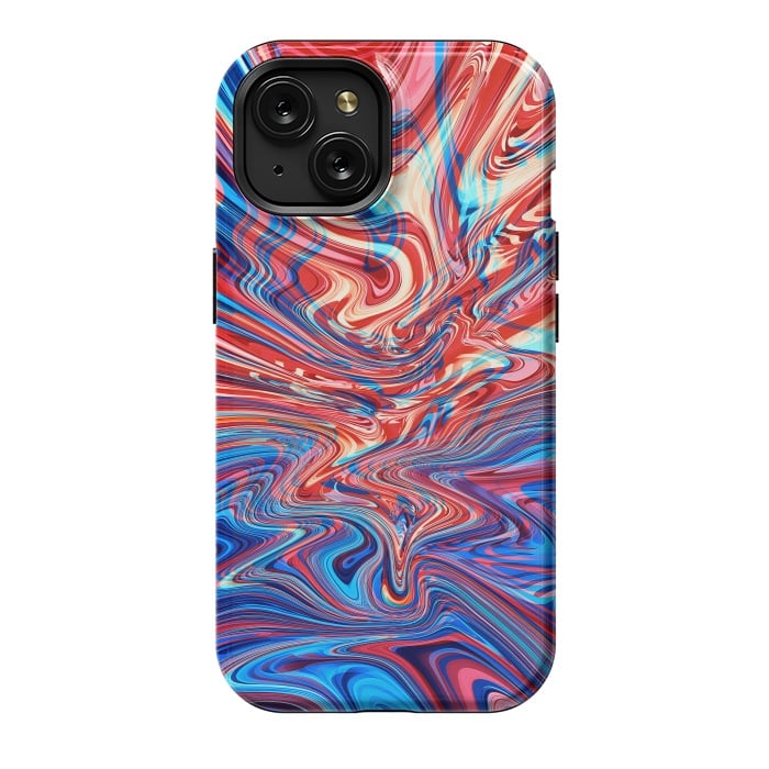 iPhone 15 StrongFit Abstract Waves by Art Design Works