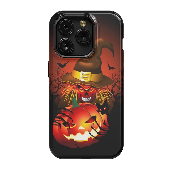 iPhone 15 Pro StrongFit Skull Witch Halloween Monster by BluedarkArt