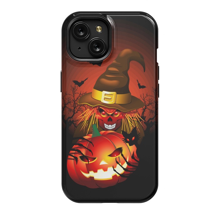 iPhone 15 StrongFit Skull Witch Halloween Monster by BluedarkArt
