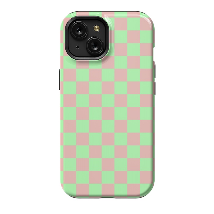 iPhone 15 StrongFit Checkered Pattern I by Art Design Works
