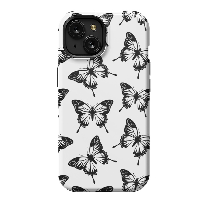 iPhone 15 StrongFit Elegant butterflies by Martina