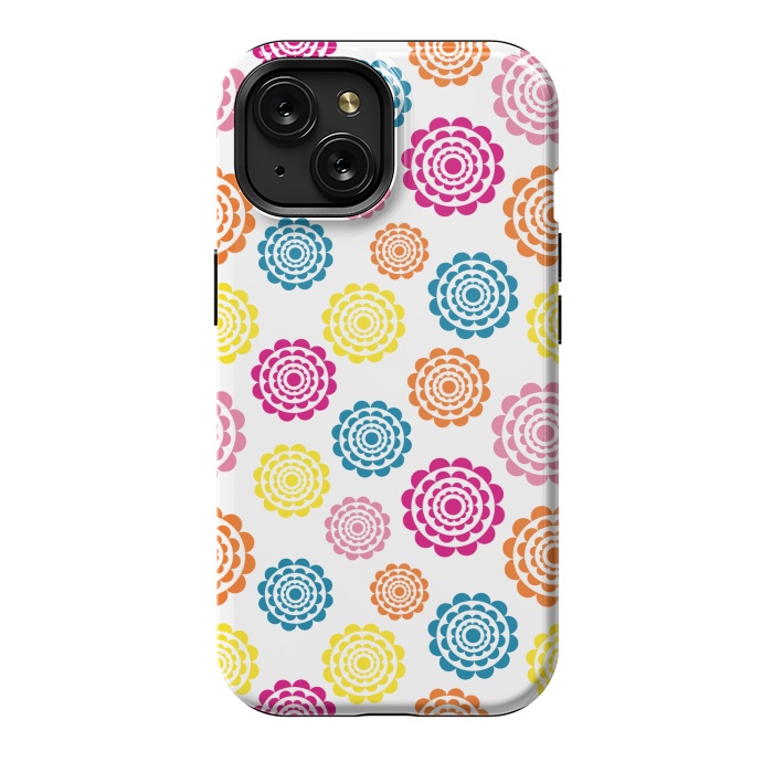 iPhone 15 StrongFit Bright Flowers by Martina