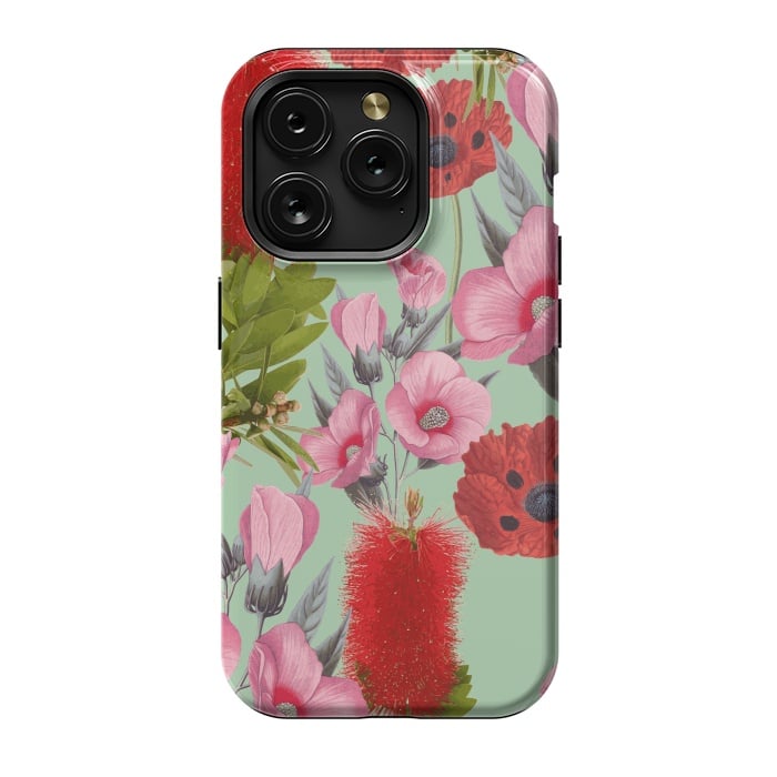 iPhone 15 Pro StrongFit Bushland Florals by Zala Farah