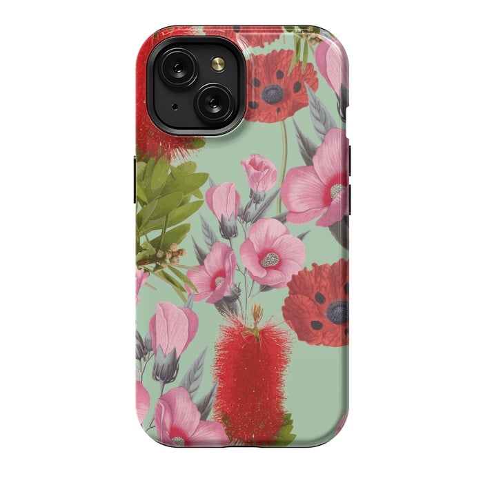 iPhone 15 StrongFit Bushland Florals by Zala Farah