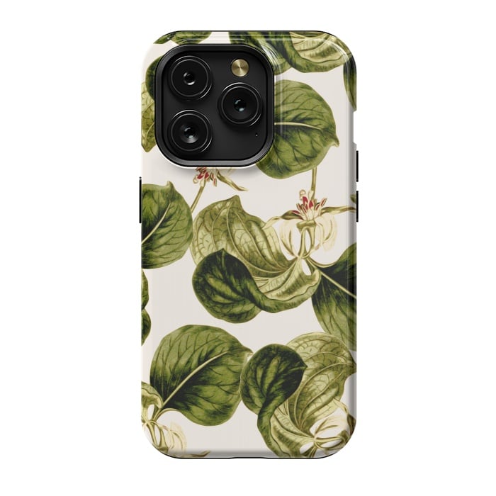 iPhone 15 Pro StrongFit Botany Leaf Pattern  by Zala Farah