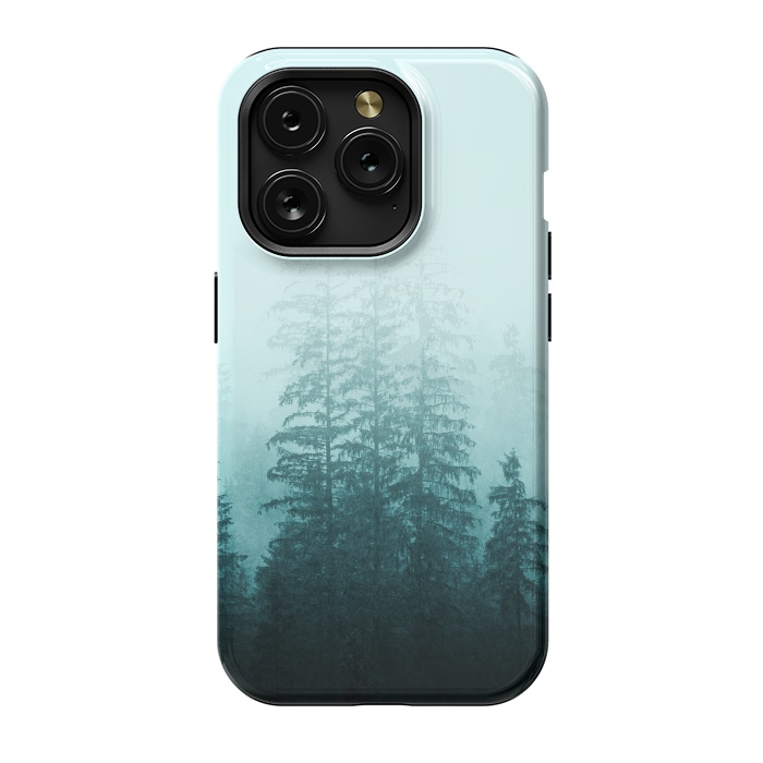 iPhone 15 Pro StrongFit Blue Coniferous Forest by Creativeaxle