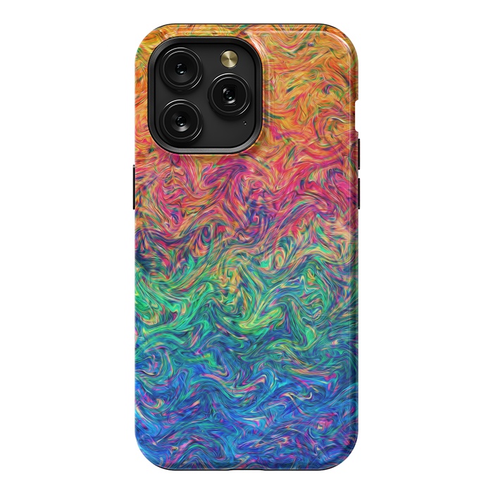 iPhone 15 Pro Max StrongFit Fluid Colors G249 by Medusa GraphicArt