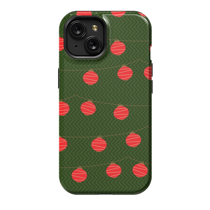 iPhone 15 StrongFit RED LIGHTS PATTERN by MALLIKA