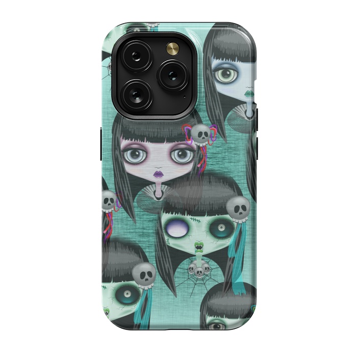 iPhone 15 Pro StrongFit Zombie Doll The Dark Side  by BluedarkArt