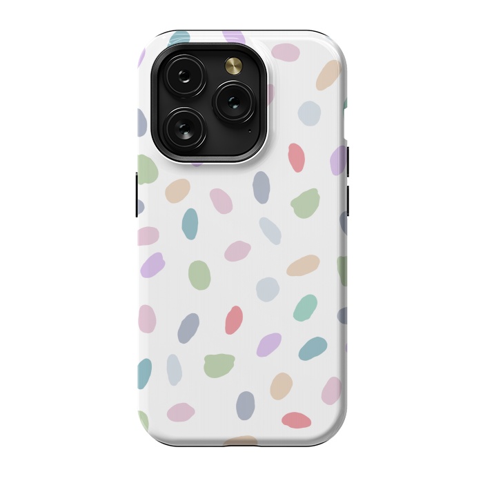 iPhone 15 Pro StrongFit Color Oval Dots by Creativeaxle