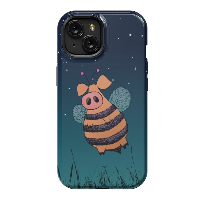 iPhone 15 StrongFit Bumblepig by Mangulica