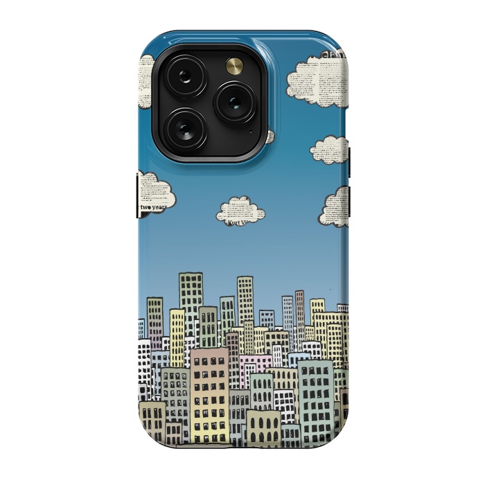 iPhone 15 Pro StrongFit The city of paper clouds by Mangulica