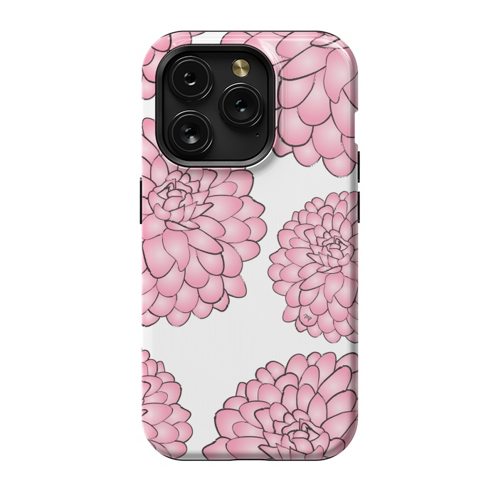 iPhone 15 Pro StrongFit Pink Chrysanthemum by Martina