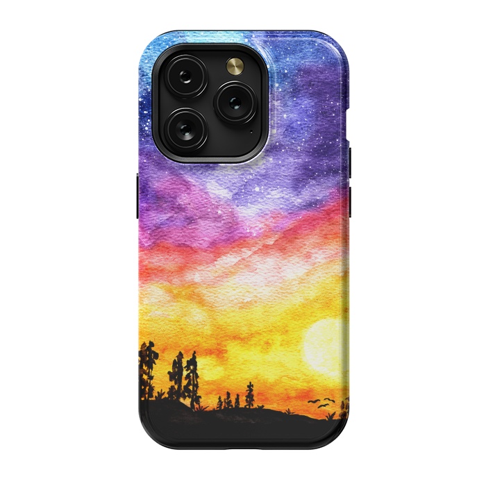 iPhone 15 Pro StrongFit Galaxy Sunset Dream  by Tigatiga