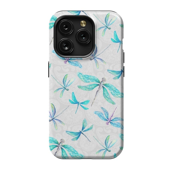 iPhone 15 Pro StrongFit Dragonfly Paisley by gingerlique