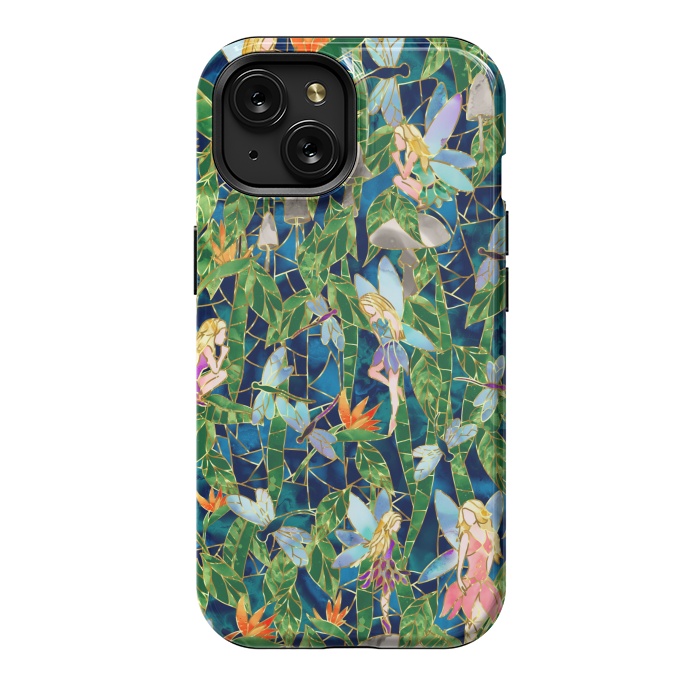 iPhone 15 StrongFit Emerald Forest Fairies by gingerlique