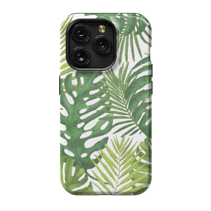 iPhone 15 Pro StrongFit Tropicalist Monstera by Creativeaxle