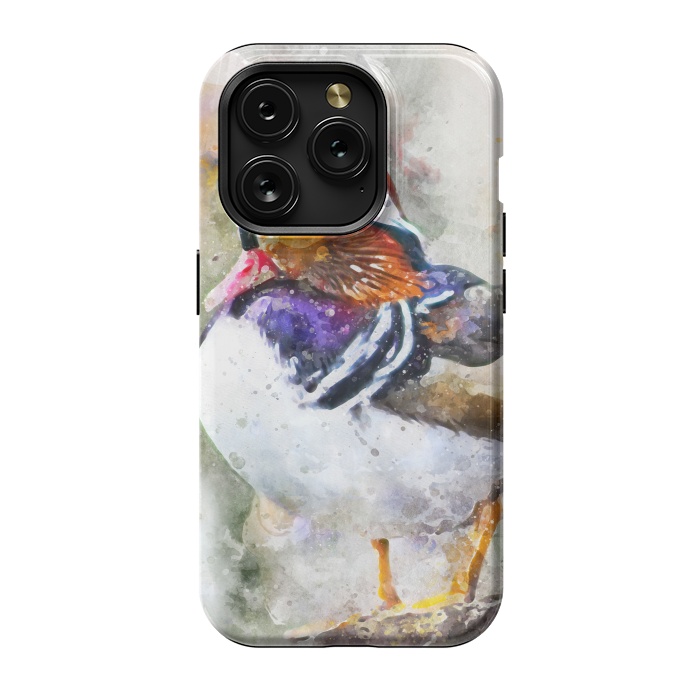 iPhone 15 Pro StrongFit Mandarin Duck by Creativeaxle