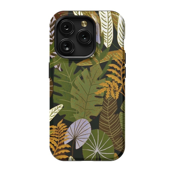 iPhone 15 Pro StrongFit Green Aloha Tropical Jungle by  Utart