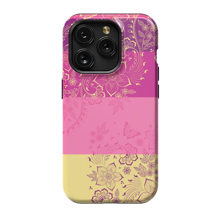 iPhone 15 Pro StrongFit Wild Flowers by Rossy Villarreal