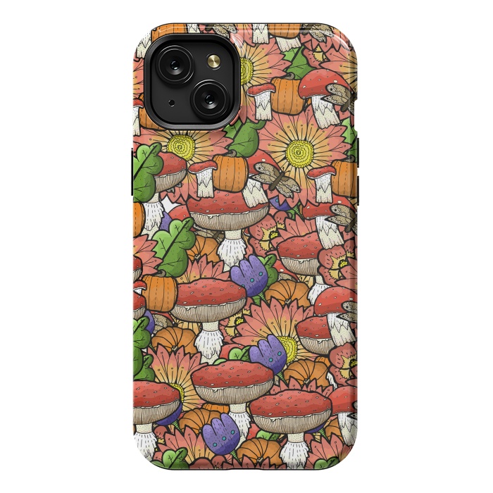 iPhone 15 Plus StrongFit Autumn Pattern by Steve Wade (Swade)