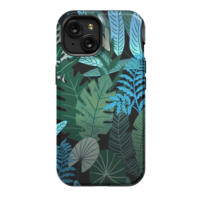 iPhone 15 StrongFit Tropical Jungle at Night- Eve's Jungle by  Utart