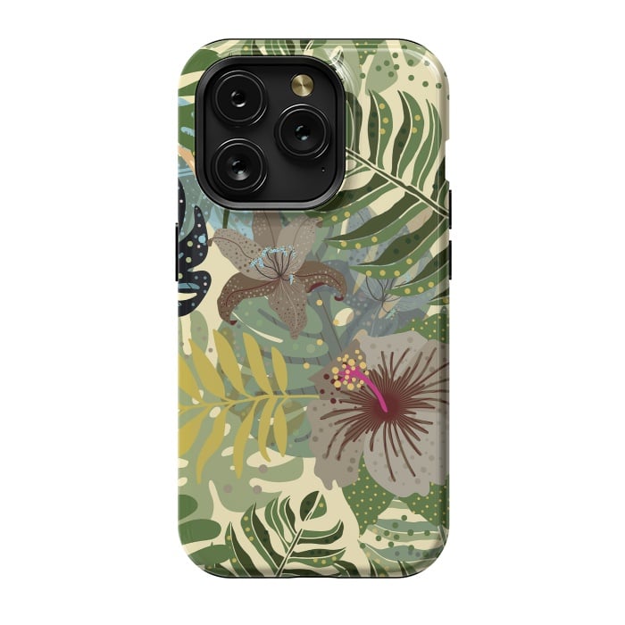 iPhone 15 Pro StrongFit Jungle Foliage by  Utart