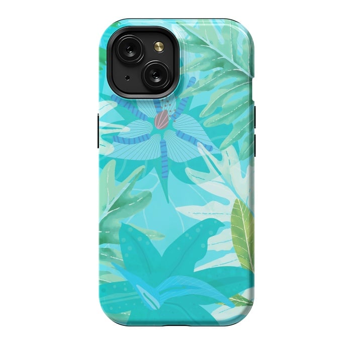 iPhone 15 StrongFit Eve's blue Aroma Garden by  Utart