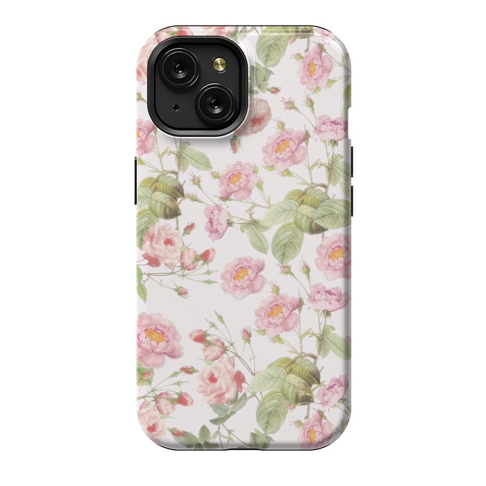 iPhone 15 StrongFit Blush Roses  by  Utart