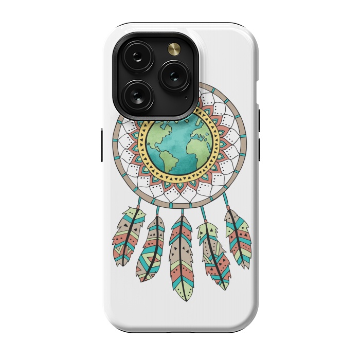 iPhone 15 Pro StrongFit World Dreamcatcher by Pom Graphic Design
