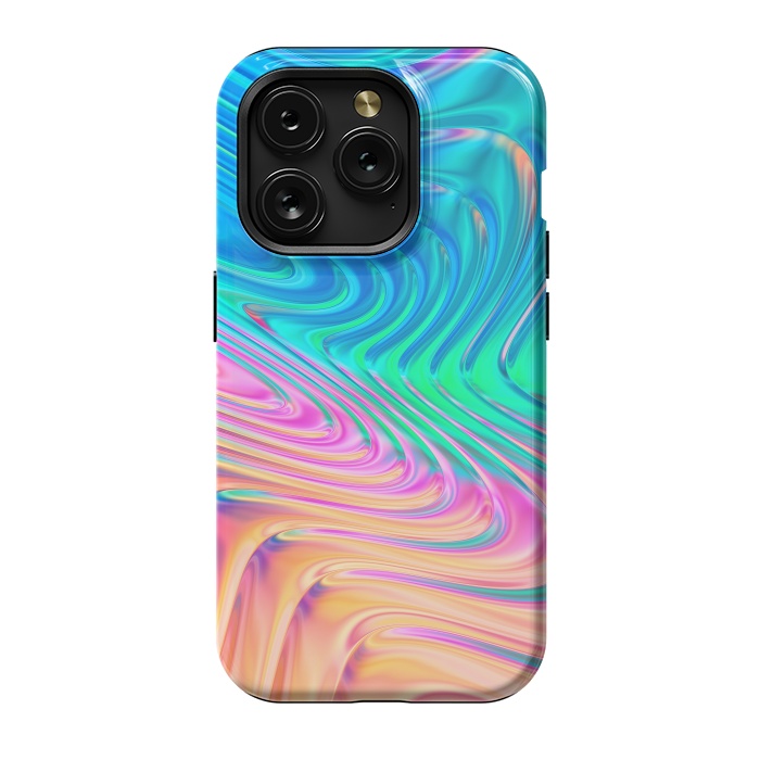 iPhone 15 Pro StrongFit Abstract Vivid Waves by Art Design Works