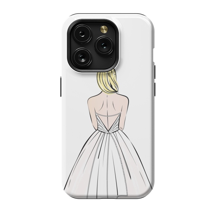 iPhone 15 Pro StrongFit Elegant bride illustration by Martina