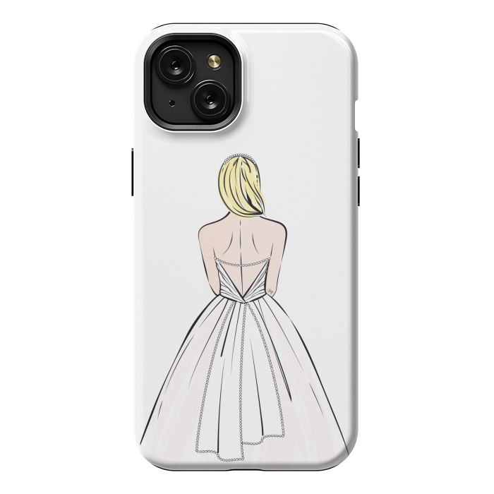 iPhone 15 Plus StrongFit Elegant bride illustration by Martina