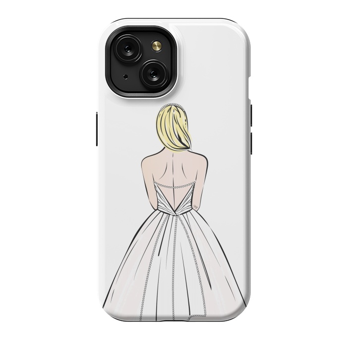 iPhone 15 StrongFit Elegant bride illustration by Martina