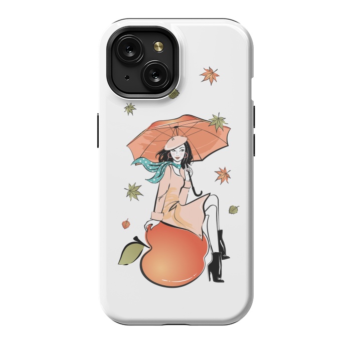 iPhone 15 StrongFit Autumn Girl by Martina