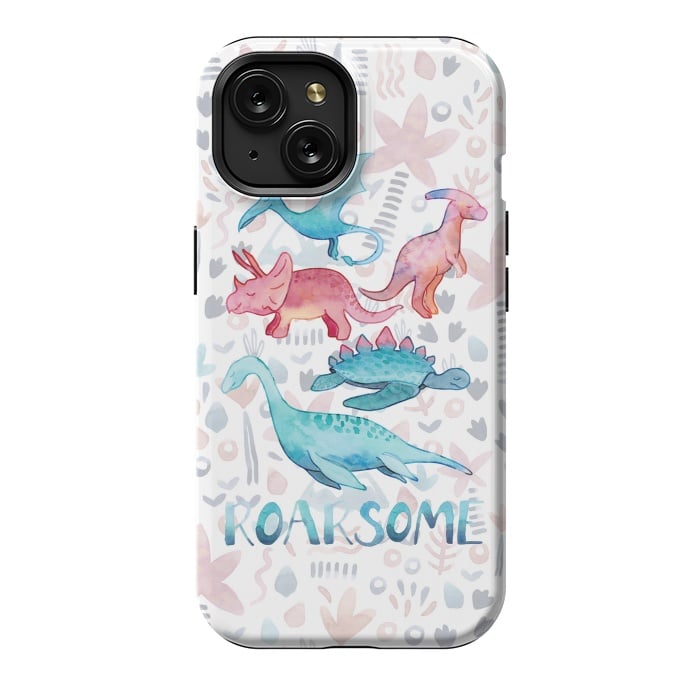iPhone 15 StrongFit Roarsome Dino's by gingerlique