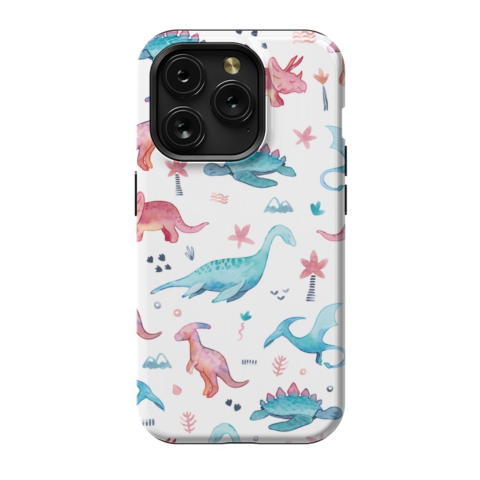 iPhone 15 Pro StrongFit Dinosaurs Love by gingerlique