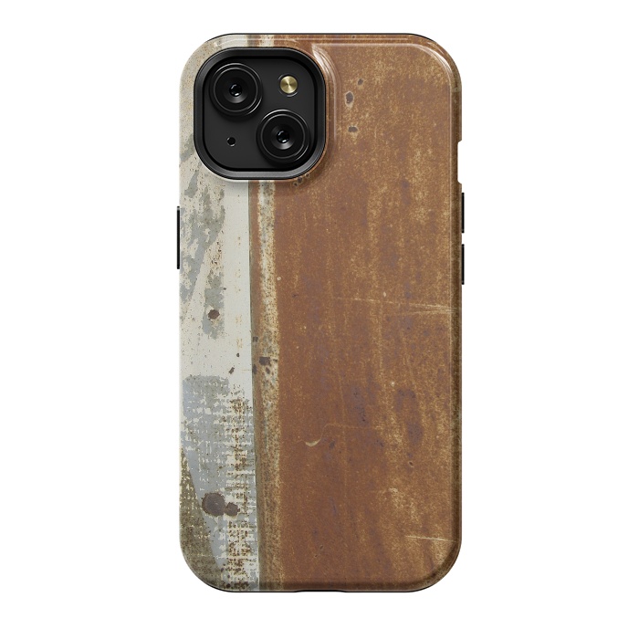 iPhone 15 StrongFit Rusty Metal Surface by Andrea Haase